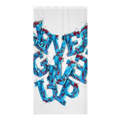 Sport Crossfit Fitness Gym Never Give Up Shower Curtain 36  X 72  (stall)  by Nexatart