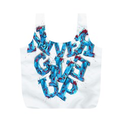 Sport Crossfit Fitness Gym Never Give Up Full Print Recycle Bags (M) 