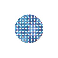 Geometric Dots Pattern Rainbow Golf Ball Marker (4 Pack) by Nexatart