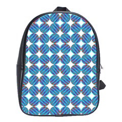 Geometric Dots Pattern Rainbow School Bags(large) 