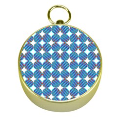 Geometric Dots Pattern Rainbow Gold Compasses