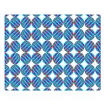 Geometric Dots Pattern Rainbow Double Sided Flano Blanket (Large)  80 x60  Blanket Front