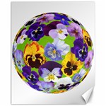 Spring Pansy Blossom Bloom Plant Canvas 11  x 14   10.95 x13.48  Canvas - 1