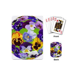 Spring Pansy Blossom Bloom Plant Playing Cards (mini)  by Nexatart