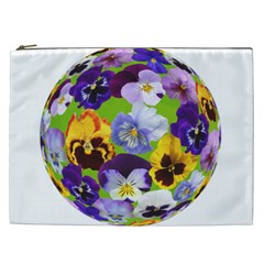 Spring Pansy Blossom Bloom Plant Cosmetic Bag (xxl)  by Nexatart