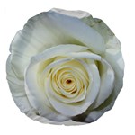 Flower White Rose Lying Large 18  Premium Flano Round Cushions Front