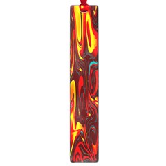 Effect Pattern Brush Red Orange Large Book Marks by Nexatart