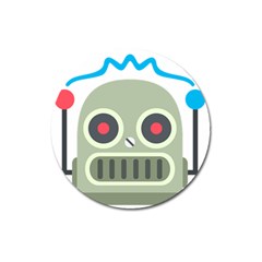 Robot Magnet 3  (round) by BestEmojis