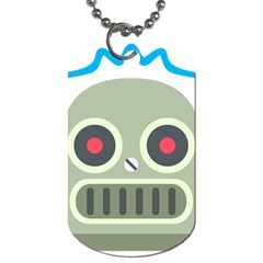 Robot Dog Tag (two Sides) by BestEmojis