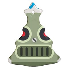 Robot Christmas Tree Ornament (two Sides) by BestEmojis