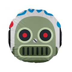 Robot Standard 15  Premium Round Cushions by BestEmojis