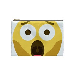 Scream Emoji Cosmetic Bag (medium)  by BestEmojis