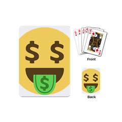 Money Face Emoji Playing Cards (mini)  by BestEmojis