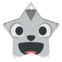 Cat Smile Ornament (star) by BestEmojis