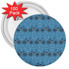 Bicycles Pattern 3  Buttons (100 Pack)  by linceazul