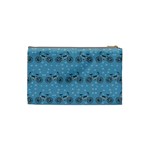 Bicycles Pattern Cosmetic Bag (Small)  Back