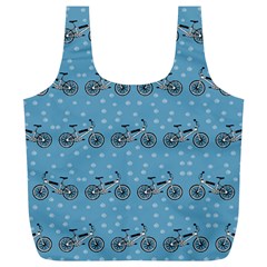 Bicycles Pattern Full Print Recycle Bags (l) 