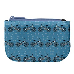 Bicycles Pattern Large Coin Purse by linceazul