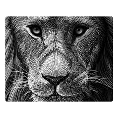 My Lion Sketch Double Sided Flano Blanket (large) 