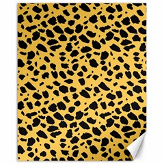 Skin Animals Cheetah Dalmation Black Yellow Canvas 16  X 20  