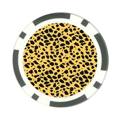Skin Animals Cheetah Dalmation Black Yellow Poker Chip Card Guard by Mariart