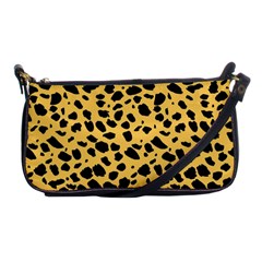 Skin Animals Cheetah Dalmation Black Yellow Shoulder Clutch Bags by Mariart