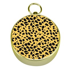 Skin Animals Cheetah Dalmation Black Yellow Gold Compasses by Mariart