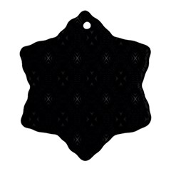 Star Black Ornament (snowflake)