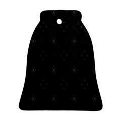 Star Black Bell Ornament (two Sides)