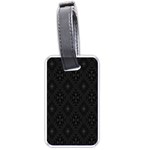 Star Black Luggage Tags (One Side)  Front