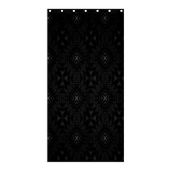 Star Black Shower Curtain 36  X 72  (stall)  by Mariart