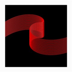 Tape Strip Red Black Amoled Wave Waves Chevron Medium Glasses Cloth (2-side) by Mariart