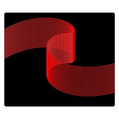 Tape Strip Red Black Amoled Wave Waves Chevron Double Sided Flano Blanket (small)  by Mariart