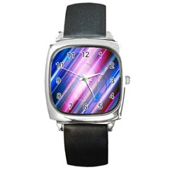 Widescreen Polka Star Space Polkadot Line Light Chevron Waves Circle Square Metal Watch by Mariart