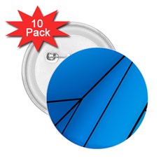 Technical Line Blue Black 2 25  Buttons (10 Pack) 