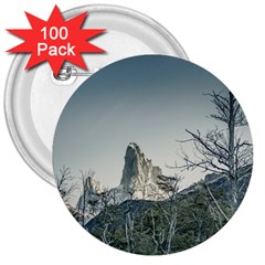 Fitz Roy Mountain, El Chalten Patagonia   Argentina 3  Buttons (100 Pack)  by dflcprints