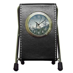 Fitz Roy Mountain, El Chalten Patagonia   Argentina Pen Holder Desk Clocks by dflcprints