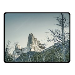 Fitz Roy Mountain, El Chalten Patagonia   Argentina Fleece Blanket (small) by dflcprints