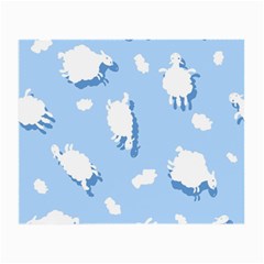 Vector Sheep Clouds Background Small Glasses Cloth (2-Side)