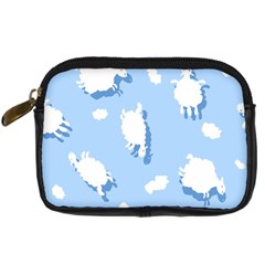 Vector Sheep Clouds Background Digital Camera Cases