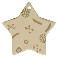 Pattern Culture Seamless American Star Ornament (two Sides)