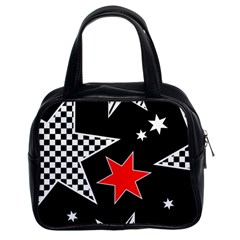 Stars Seamless Pattern Background Classic Handbags (2 Sides)