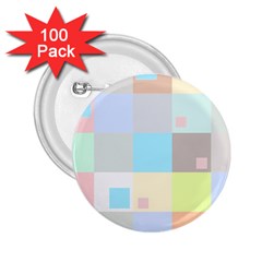 Pastel Diamonds Background 2 25  Buttons (100 Pack)  by Nexatart