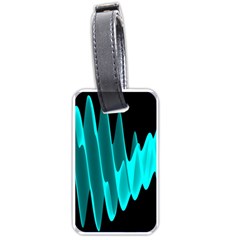 Wave Pattern Vector Design Luggage Tags (one Side)  by Nexatart