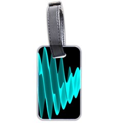 Wave Pattern Vector Design Luggage Tags (two Sides) by Nexatart