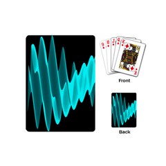 Wave Pattern Vector Design Playing Cards (mini)  by Nexatart