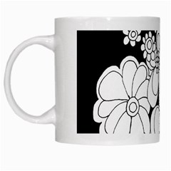 Mandala Calming Coloring Page White Mugs by Nexatart