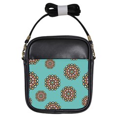 Circle Vector Background Abstract Girls Sling Bags