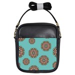 Circle Vector Background Abstract Girls Sling Bags Front