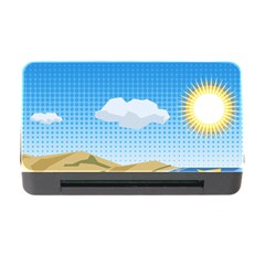 Grid Sky Course Texture Sun Memory Card Reader with CF